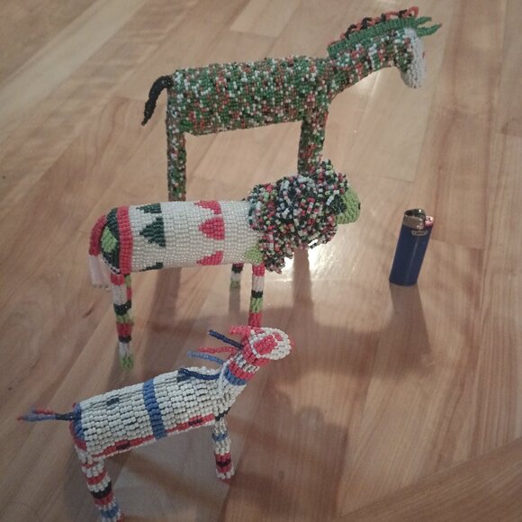 Beaded animals. Three of them